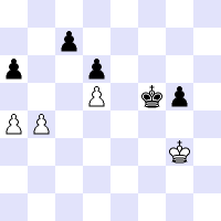 Schachdiagramm für Schach trainieren - Motiv Zugzwang.